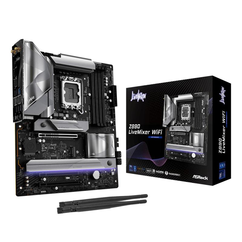 Asrock z890 livemixer wifi - motherboard - atx - lga1851-sockel - z890 chipsatz - usb4, usb 3.2 gen 2x2, usb 3.2 gen 2,