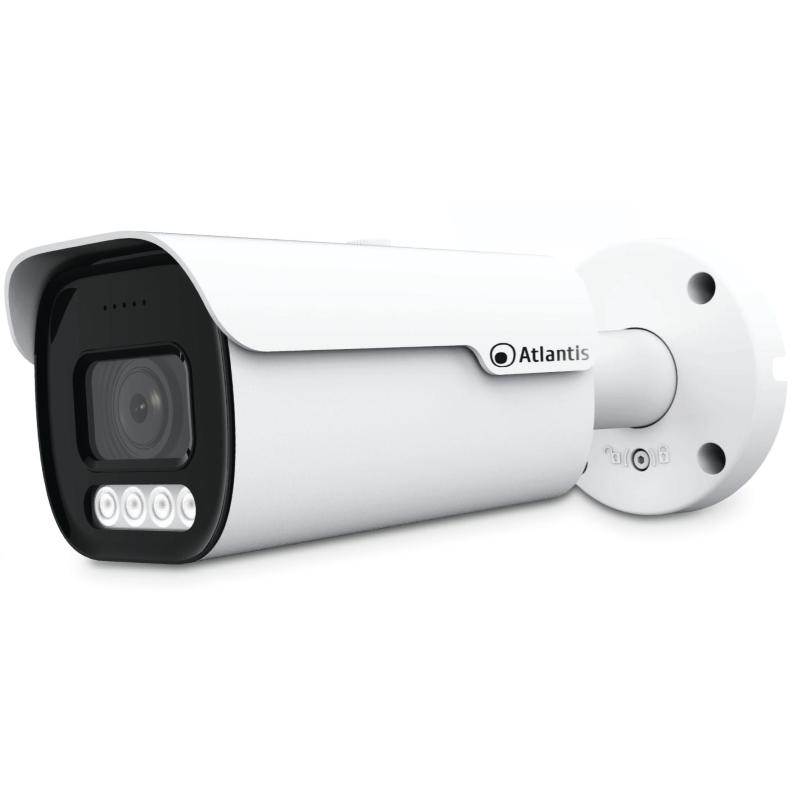 Atlantis land videocamera ip atlantis a11-u827s-bpvm ultraplex poe bullet motorizz.bianca-8mp-supp. poe a/b cmos 1/2.8-ir cut-ip67