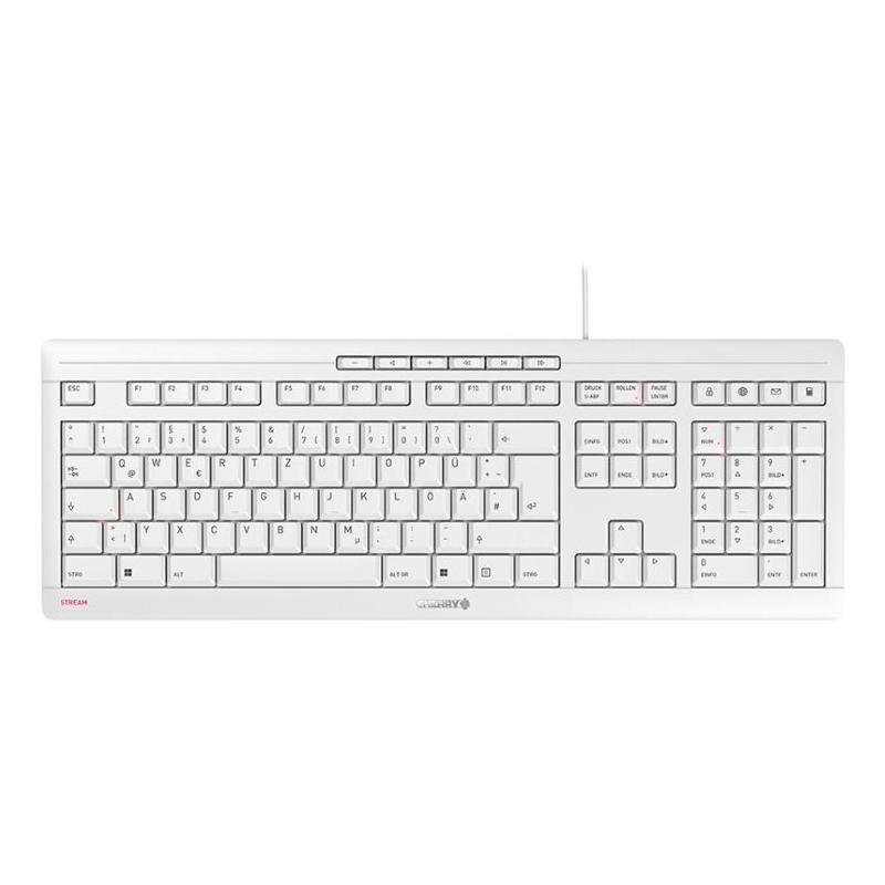 Stream tastiera ufficio usb qwertz tedesco bianco - Immagine 6