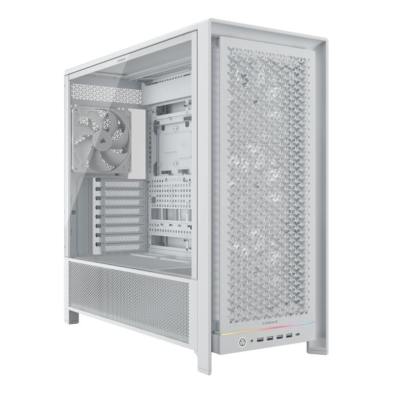 Corsair Bianco Frame 5000 Rs E-Atx Tower In Vetro Temperato Usb-C - Immagine 6