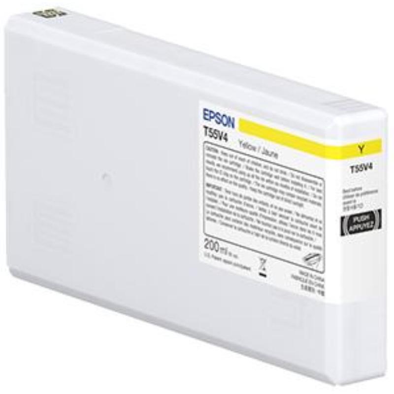 Flacone epson t55w4 giallo c13t55w400 200ml per surecolor p5300
