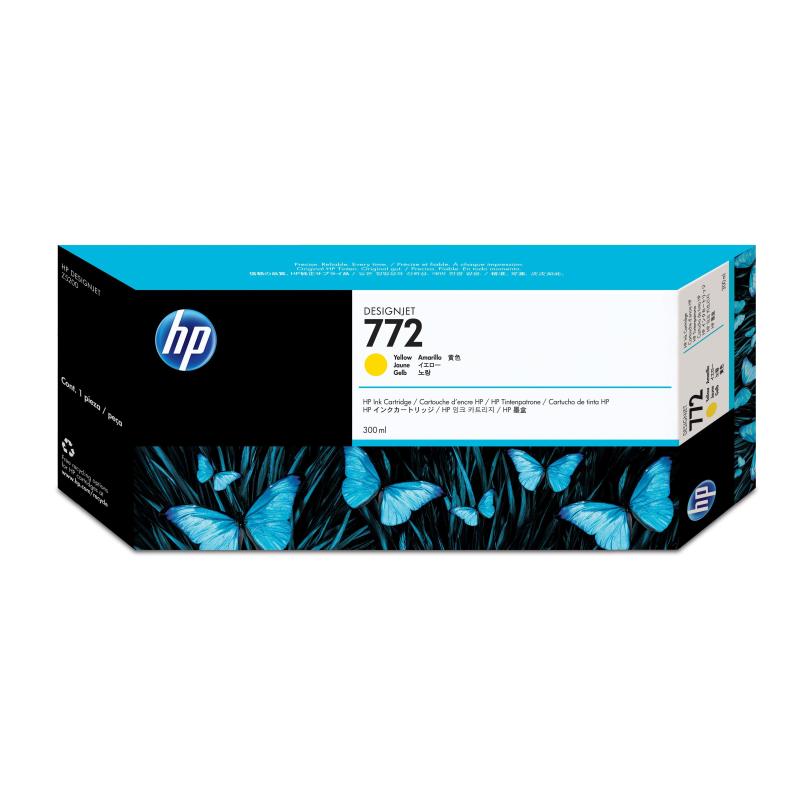 Hp cartuccia inchiostro giallo designjet 772, 300 ml