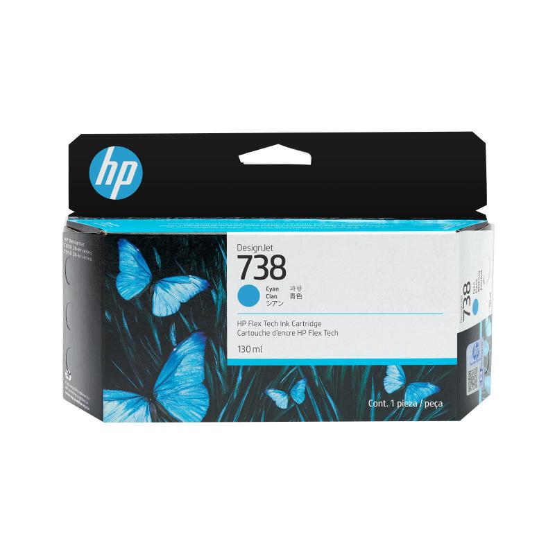 Hpi cartuccia hp 738 498n5a ciano 130m adatta per designjet t950