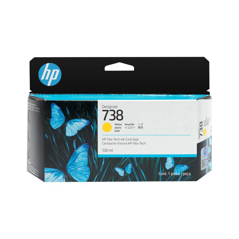 Hpi cartuccia hp 738 498n7a giallo 130ml adatta per designjet t950
