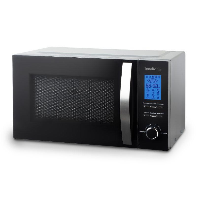 Innoliving forno microonde grill 23lt 1000+800w silver/nero inn-862s