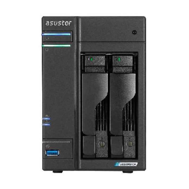 Nas asustor as6702t v2 x 2hdd/ssd 3.5/2.5sata3 6gb/s -no hd- qc 2.0ghz-4gb ddr4-2p 5g-4xm.2 nvme 1p usb3.2 type a-gar.3 anni