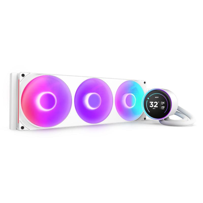 Nzxt kraken elite 420 v2 rgb (2025) aio- wasserkühlung weiß