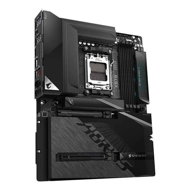 Gigabyte x870 aorus stealth scheda madre - supporta cpu amd ryzen 9000, vrm digitale a 16+2+2 fasi, fino a 8200mhz ddr5 (o.c.),