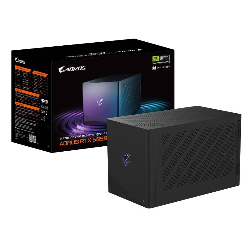 Gigabyte aorus rtx 5090 ai box scheda grafica - 32 gb gddr7, 512 bit, pci-e 5.0, frequenza core 2407 mhz, 3 x dp 2.1, 1 x hdmi