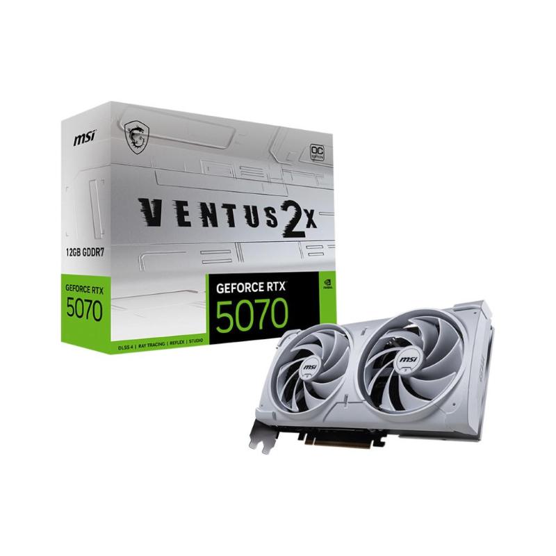Msi geforce rtx5070 ventus 2x oc white nvidia geforce rtx 5070 12 gb gddr7