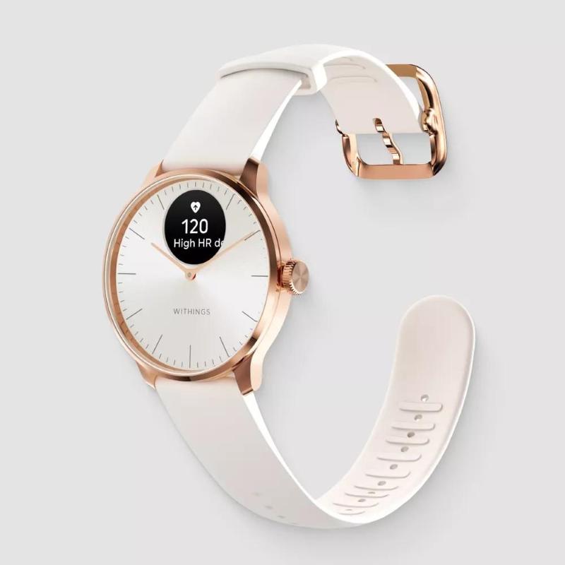Withings scanwatch light oled 37 mm ibrido oro