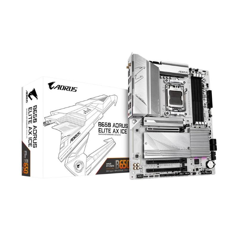 Gigabyte b650 aorus elite ax ice scheda madre amd b650 presa di corrente am5 atx