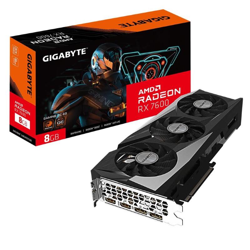 Gigabyte gaming radeon rx 7600 oc 8g amd 8 gb gddr6