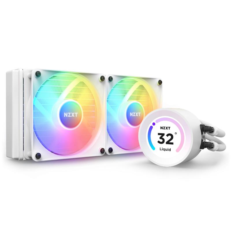 Nzxt kraken elite 240 rgb processore raffreddatore di liquidi tutto in uno 12 cm bianco 1 pz