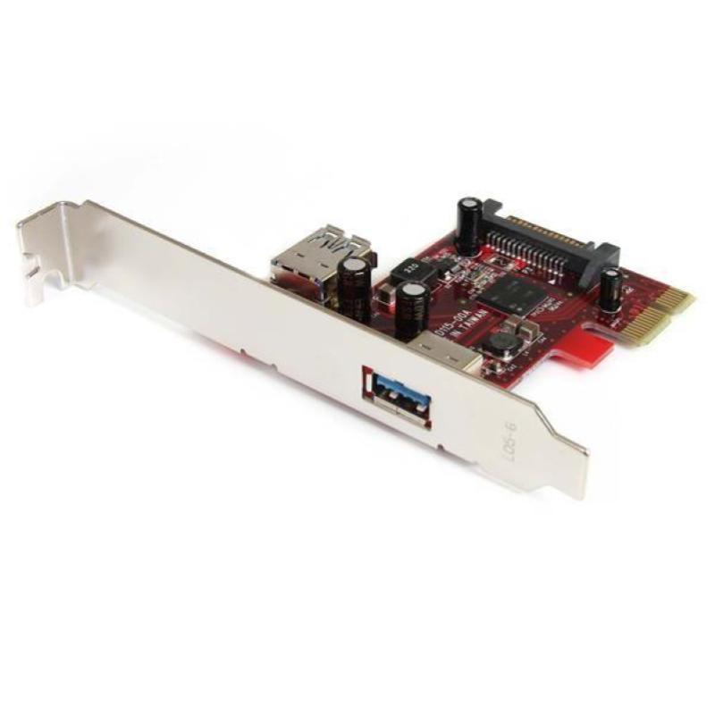 Startech.com scheda pci express superspeed usb 3.0 a 2 porte con supporto uasp - 1 interna 1 esterna