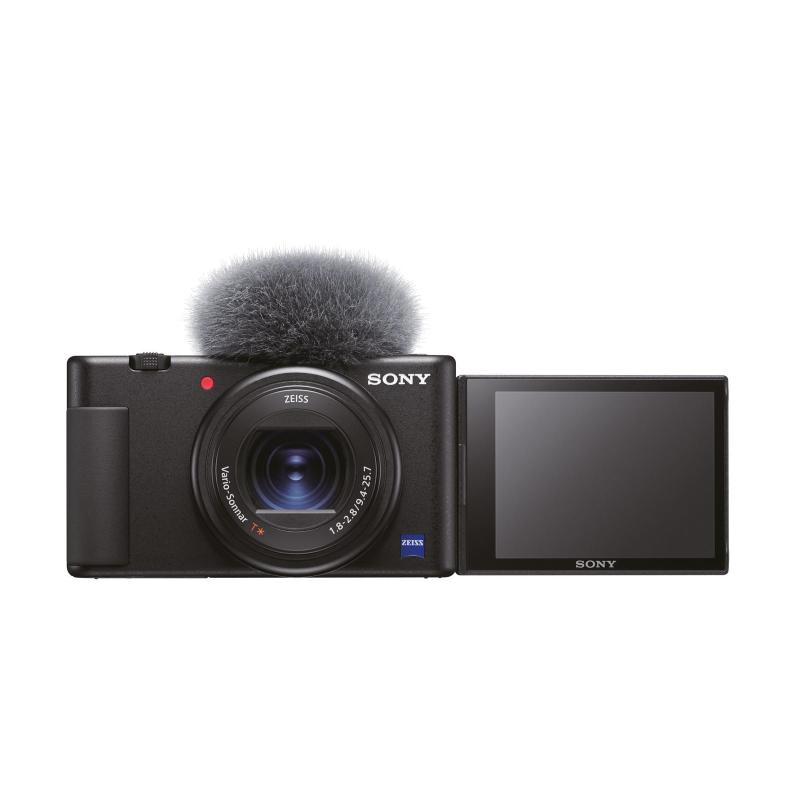 Sony vlog camera zv-1 - fotocamera digitale con schermo lcd direzionabile ideale per vlog e video 4k