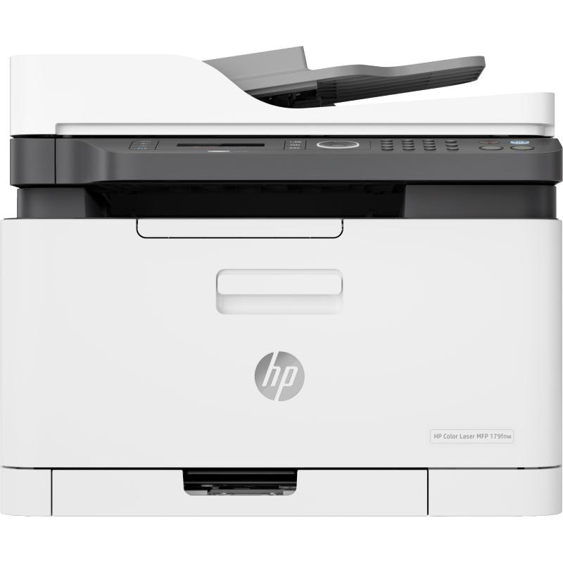 Hp multifunzione laser a4 colore, color laser jet 179fnw, 18ppm, usb/lan/wifi 4zb97a#b19