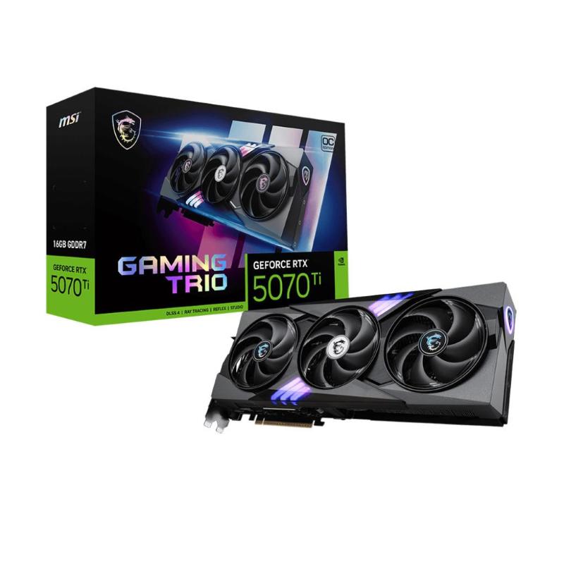 Msi gaming geforce rtx 5070 ti 16g trio oc nvidia 16 gb gddr7