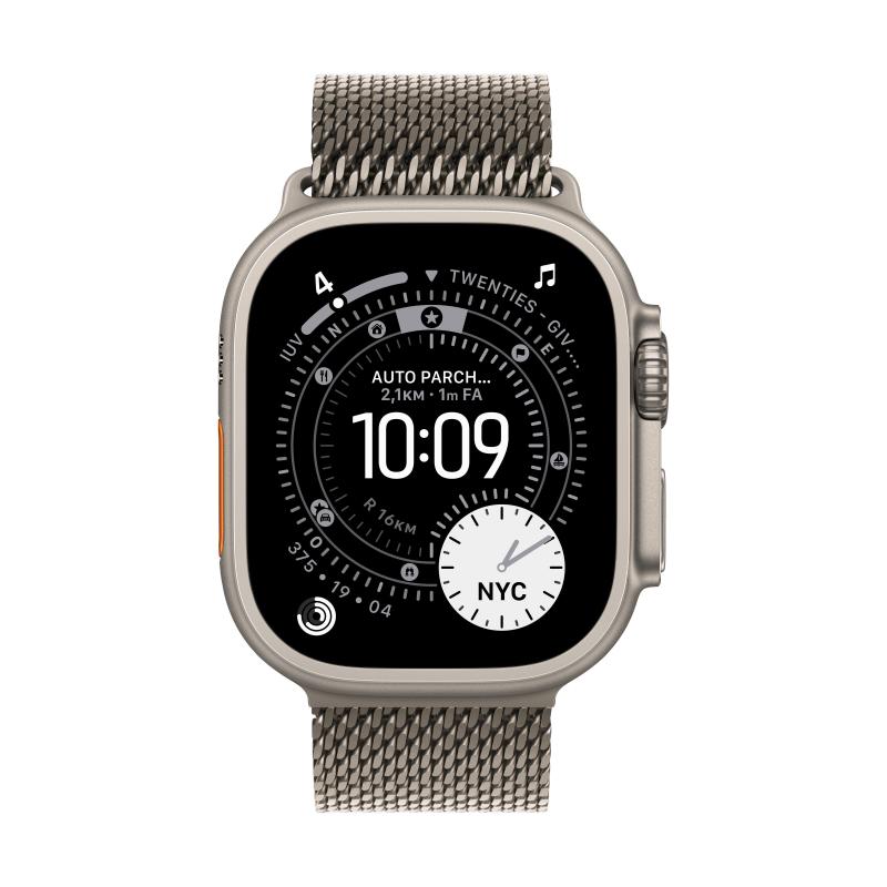 Apple loop fur smartwatch - 49 mm, naturliche titan-oberflache