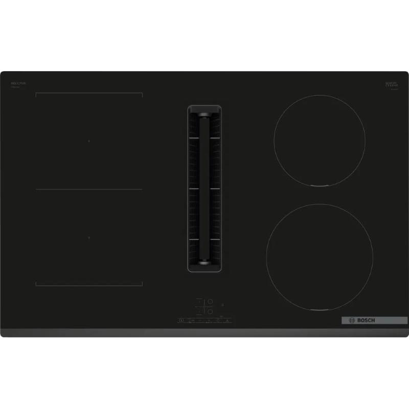 Piano cappa 3z 80cm nero