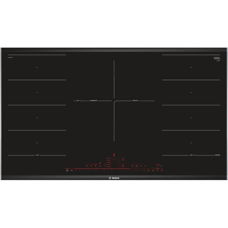 Bosch serie 8 pxv975dv1e piano cottura nero da incasso piano cottura a induzione 5 fornello(i)