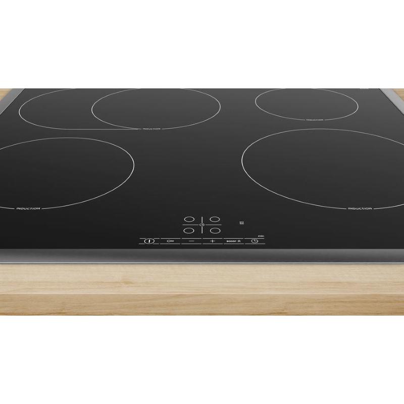 Bosch serie 4 pif64rbb5e piano cottura nero da incasso 60 cm piano cottura a induzione 4 fornello(i)