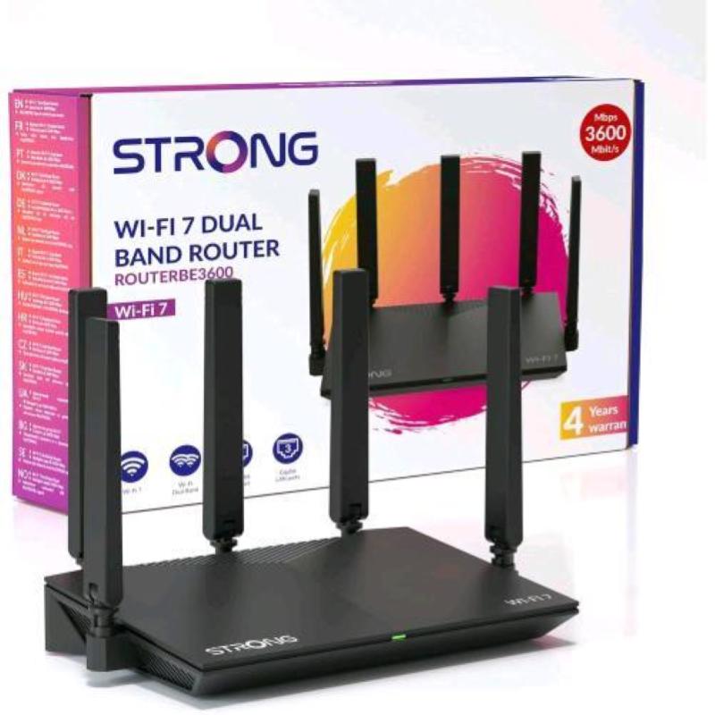 Strong BE360 Router Wi-Fi 7 3600 Mbps 4 Porte (Nero)