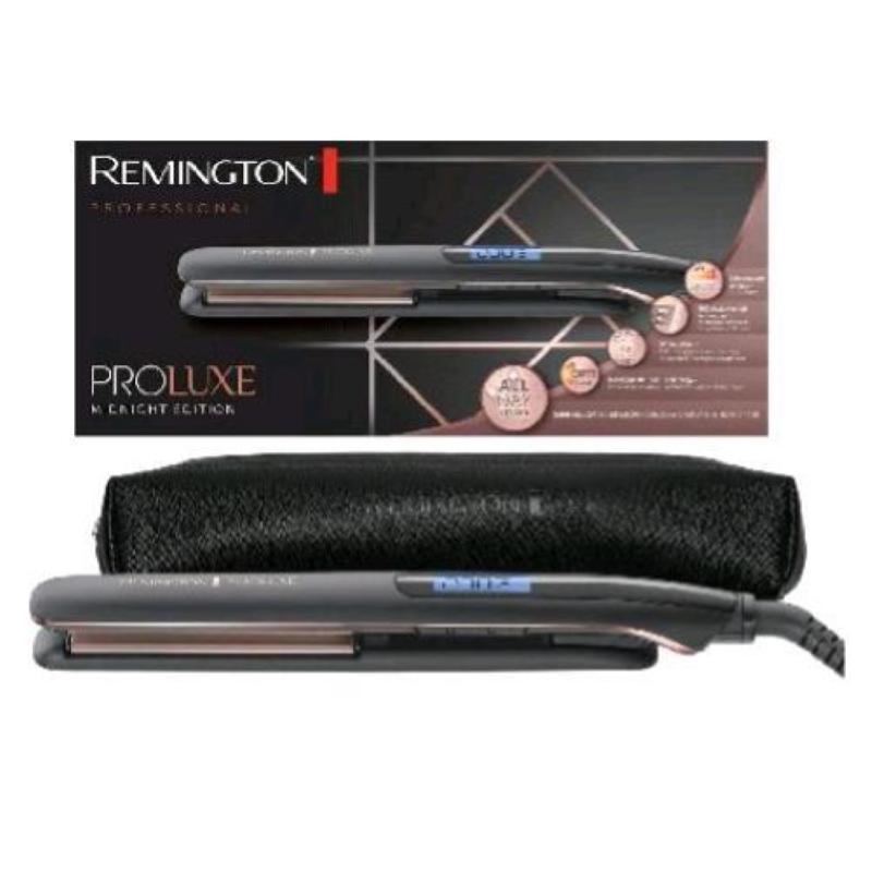 Remington s9100b proluxe piastra per capelli stretta rivestimento ceramico tecnologia optiheat display digitale nero