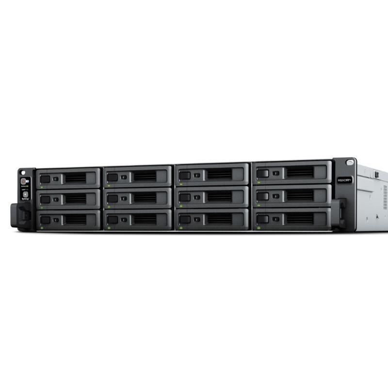 Synology rackstation rs2423+ server nas e di archiviazione armadio (2u) collegamento ethernet lan nero, grigio v1780b