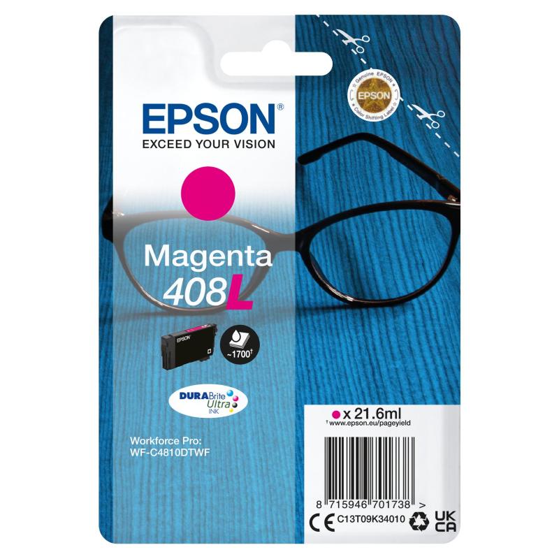 Epson cartuccia magenta 408l durabrite ultra ink