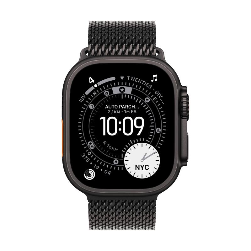 Apple loop fur smartwatch - 49 mm, schwarze titanfassung