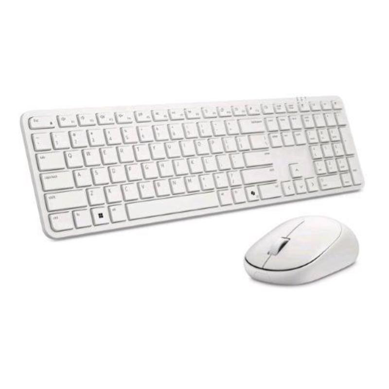 Dell pro 5 km526 set tastiera qwerty e mouse wireless 2.4ghz bianco