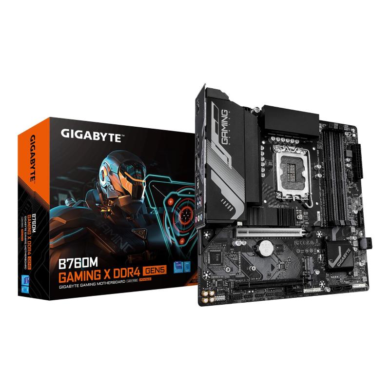 Gigabyte b760m gaming x ddr4 gen5 scheda madre - supporta processori intel core di 14a generazione, vrm a 8+1+1 fasi, fino a