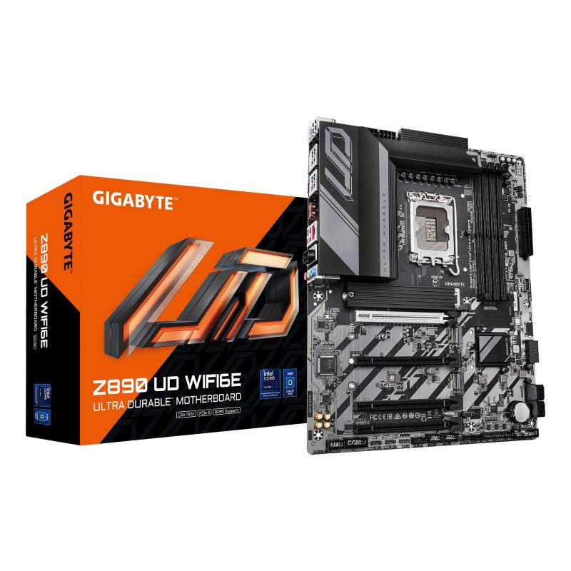 Gigabyte z890 ud wifi6e scheda madre - supporta cpu intel core ultra (serie 2), vrm a 12+1+2 fasi, fino a 8800mhz ddr5 (oc),
