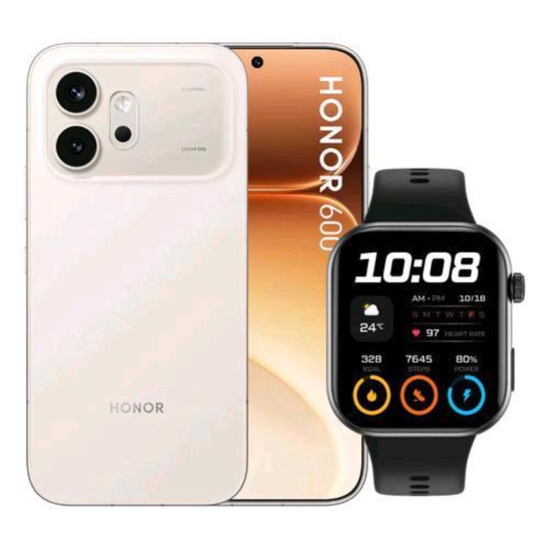 Honor 600 5g dual sim 6.57 octa core 512gb ram 8gb 5g italia gold + watch 2i smarwatch black