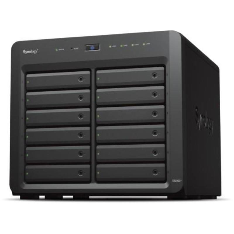 Synology diskstation ds2422+ server nas e di archiviazione tower collegamento ethernet lan nero v1500b