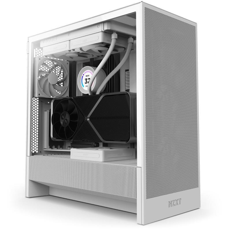 Nzxt h5 flow midi tower bianco