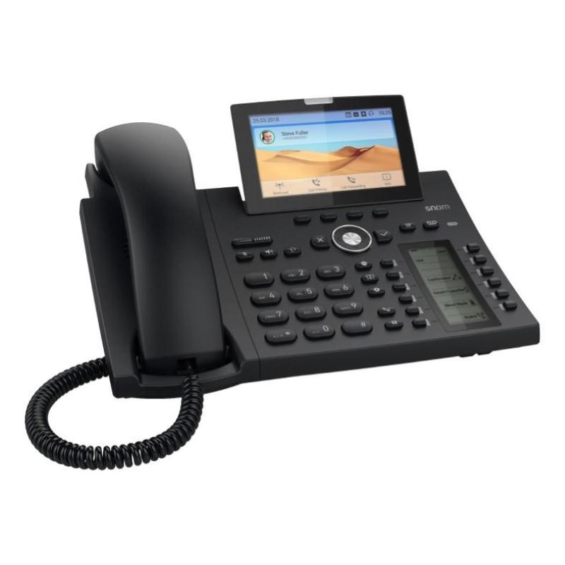 Snom d385n telefono ip nero 12 linee tft