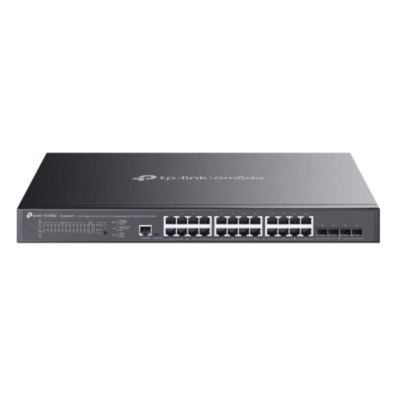 Tp-link omada sg3428xmpp switch di rete gestito l2+ gigabit ethernet (10/100/1000) supporto power over ethernet (poe) 1u nero