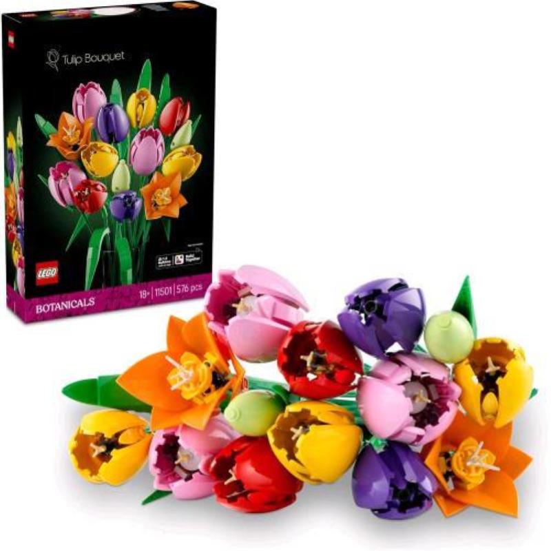 Lego botanicals bouquet di tulipani set di 14 tulipani da costruire in 5 colori