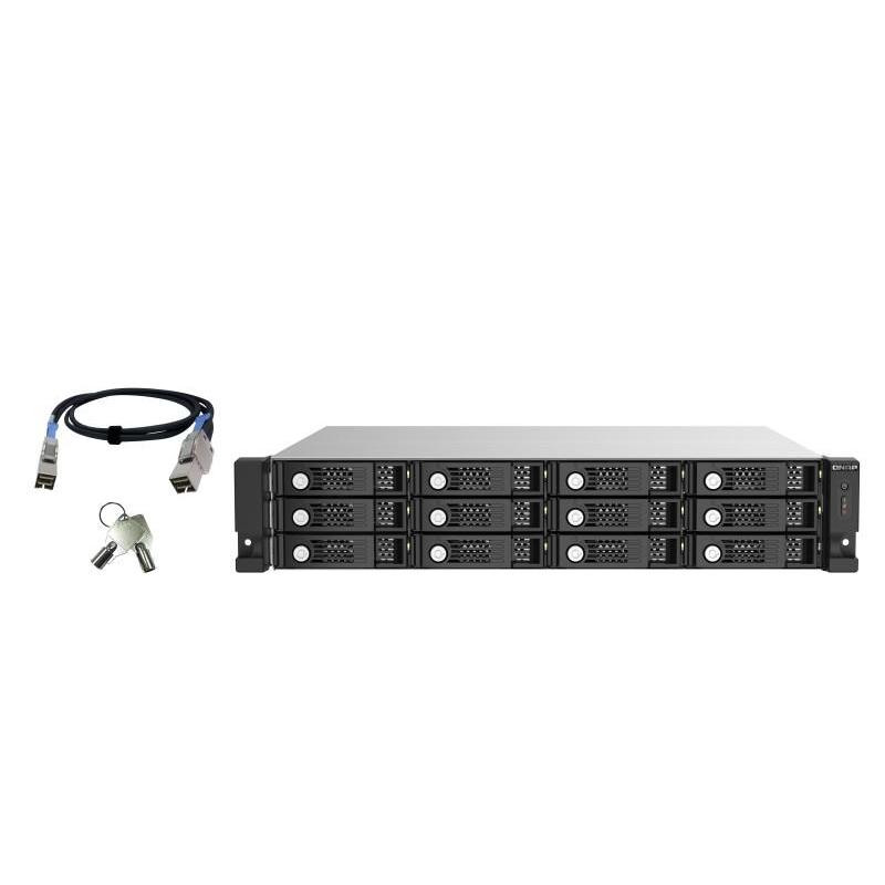 Qnap tl-r1220sep-rp box esterno hdd/ssd nero, grigio 2.5/3.5\