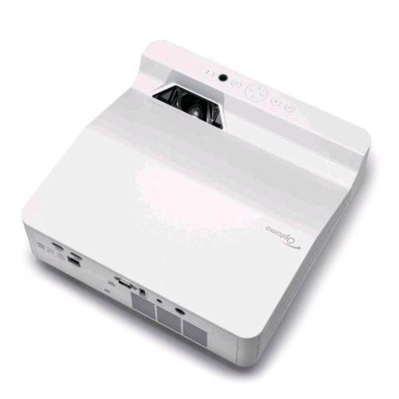 Optoma zw410ust videoproiettore laser wxga dlp duracore ottica ultra corta contrasto 300.000 :1 full 3d speaker integrato comandi lan crestron, extron, amx, pj-link e telnet 4.000 lumen bianco