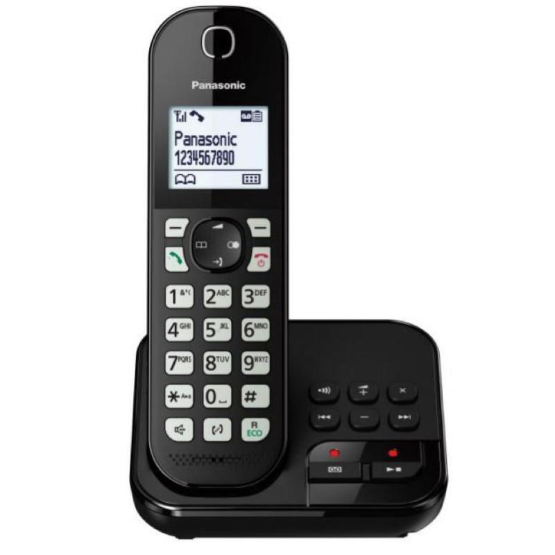 Panasonic kx-tgc460gb telefono dect identificatore di chiamata nero