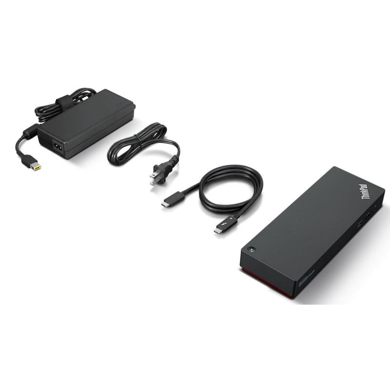 Lenovo thinkpad universal thunderbolt 4 smart dock cablato nero