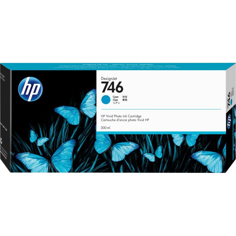 Hp cartuccia di inchiostro ciano 746 designjet da 300 ml
