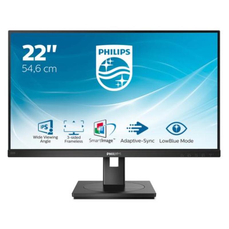 Philips 222S1AE-00 S Line Monitor PC 21,5" Full HD IPS 75 Hz (Nero)