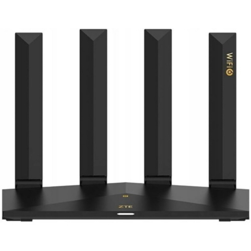 Zte t3000 modem router dual-band wi-fi 6 ax3000 4 antenne esterne desktop nero