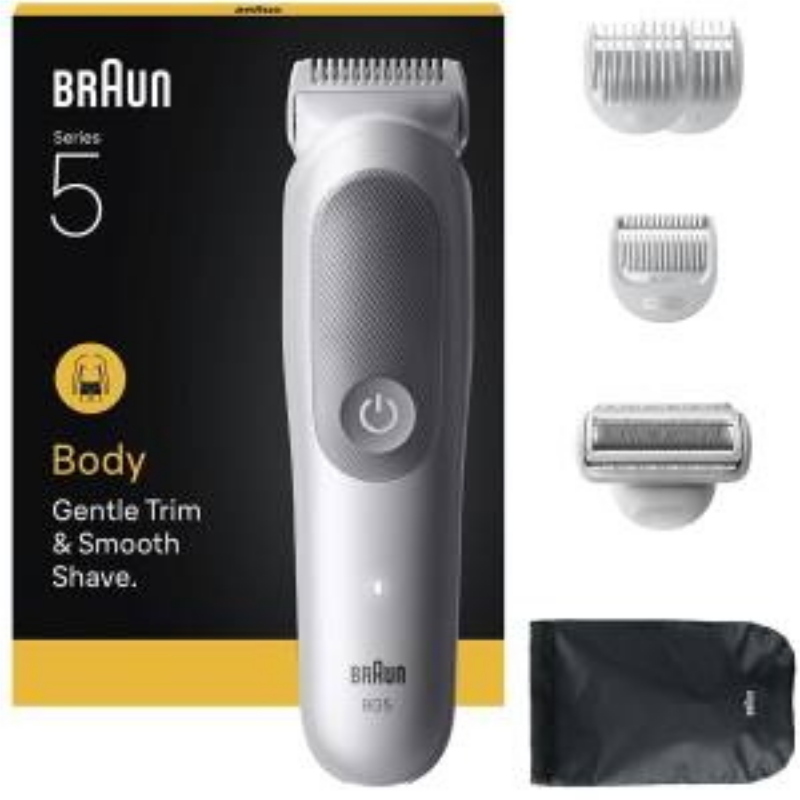 Braun regolabarba body groomeer uomo bg 5550 impermeabile + accessori