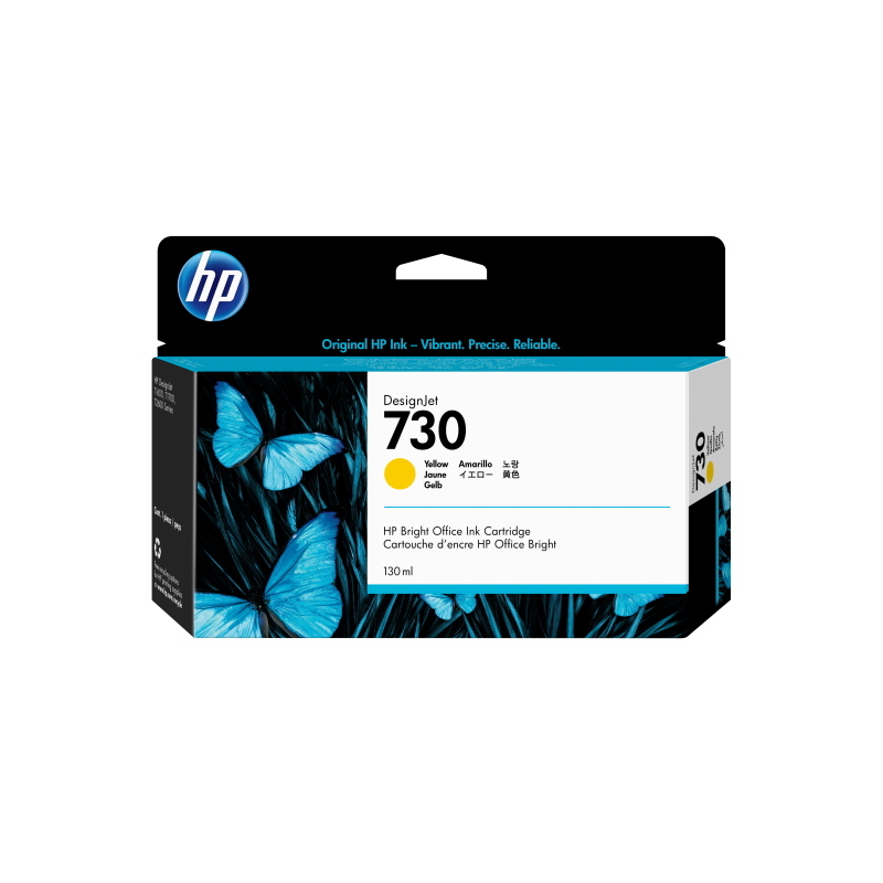 Hp cartuccia di inchiostro giallo designjet 730 da 130 ml