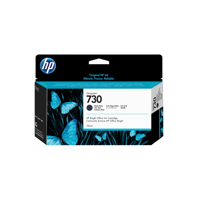 Hp cartuccia di inchiostro nero opaco designjet 730 da 130 ml
